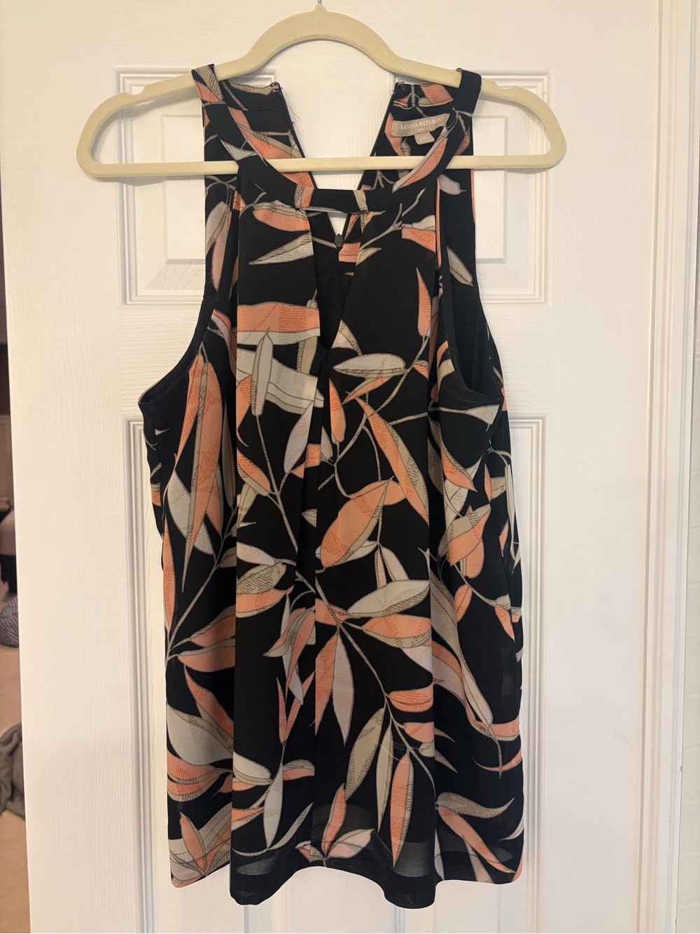 Sleeveless Black Floral-Print Tank Dress